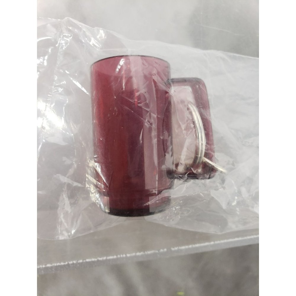 Vintage Tupperware Acrylic Mug Keychain Vintage Cranberry